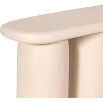 red river white console table   