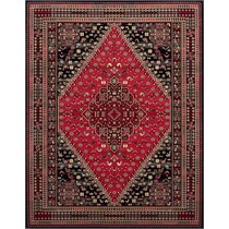 red black rug   