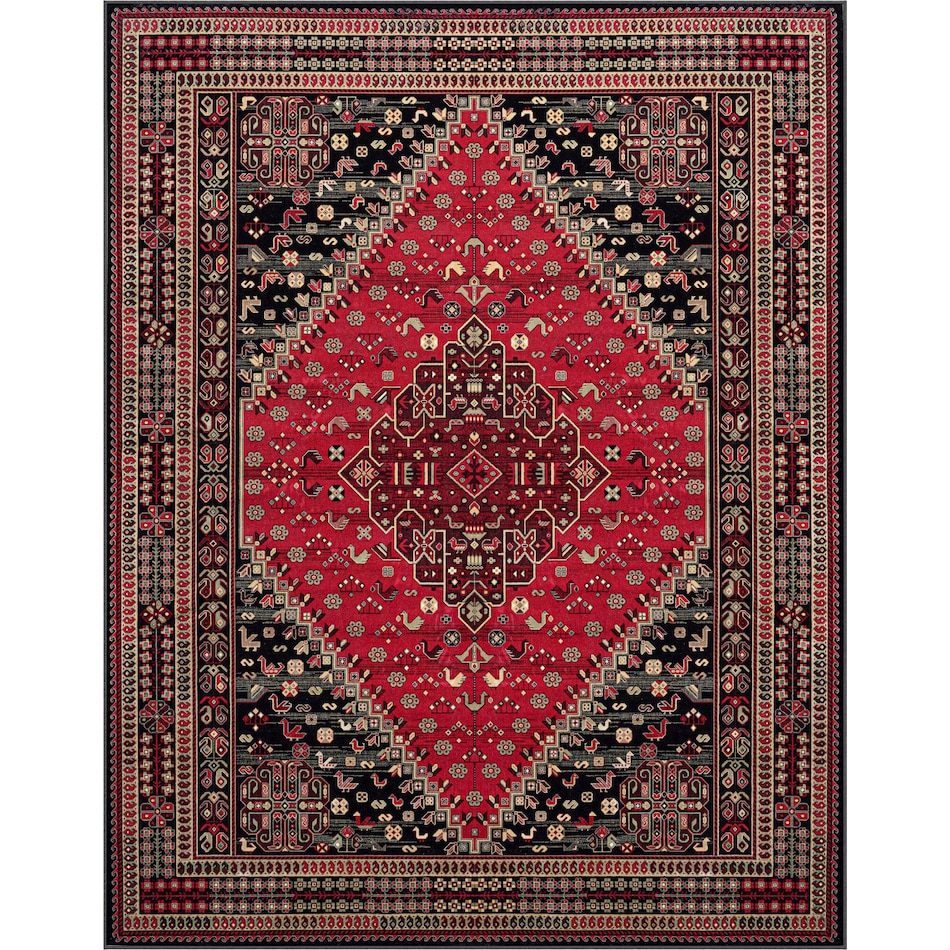 red black rug   