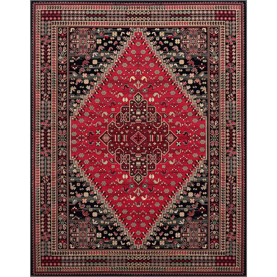 red black rug   