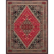 red black rug   
