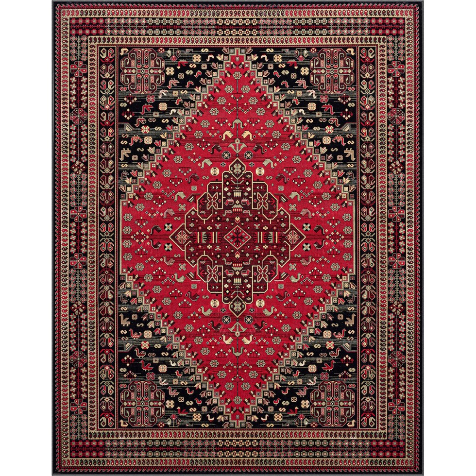 red black rug   