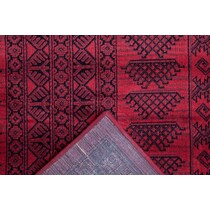 red black rug   