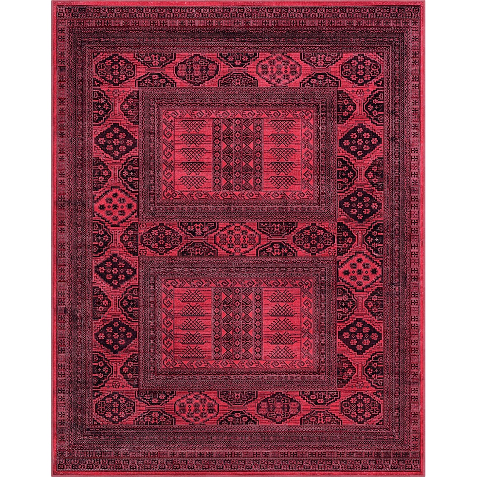 red black rug   