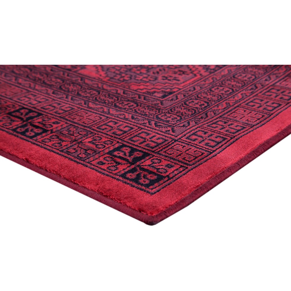 red black rug   