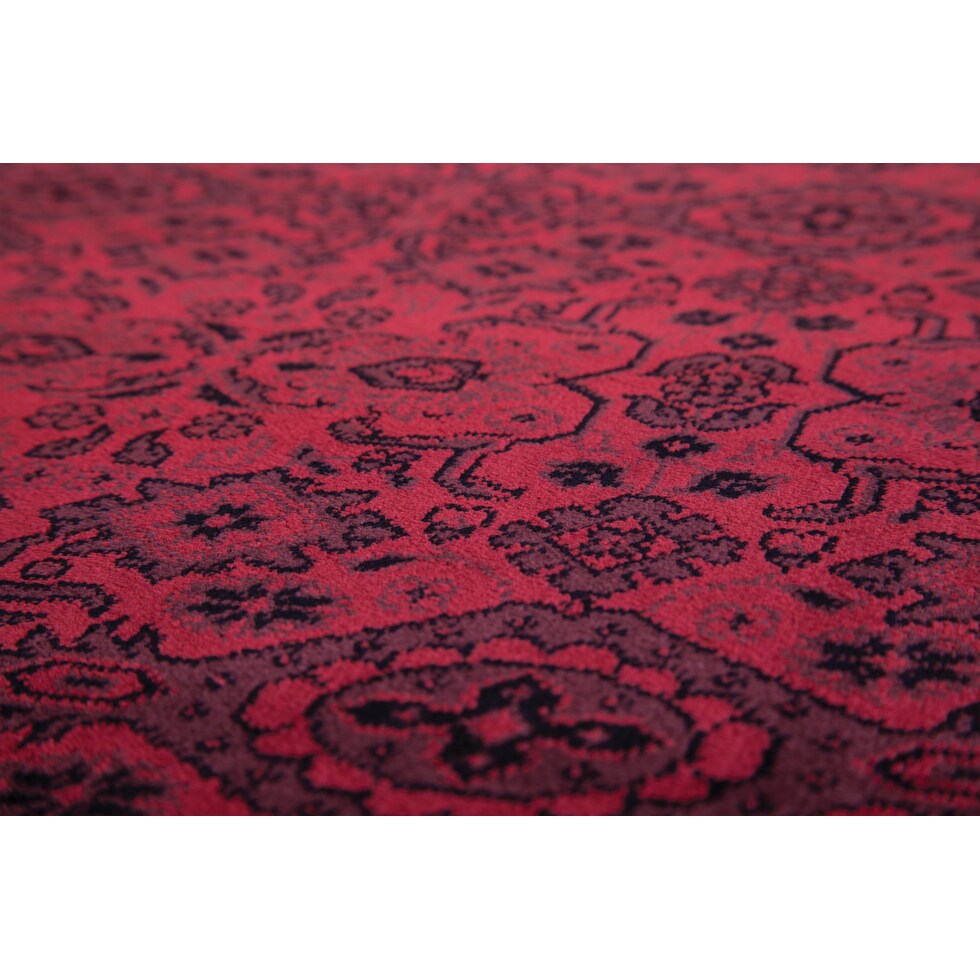 red black rug   