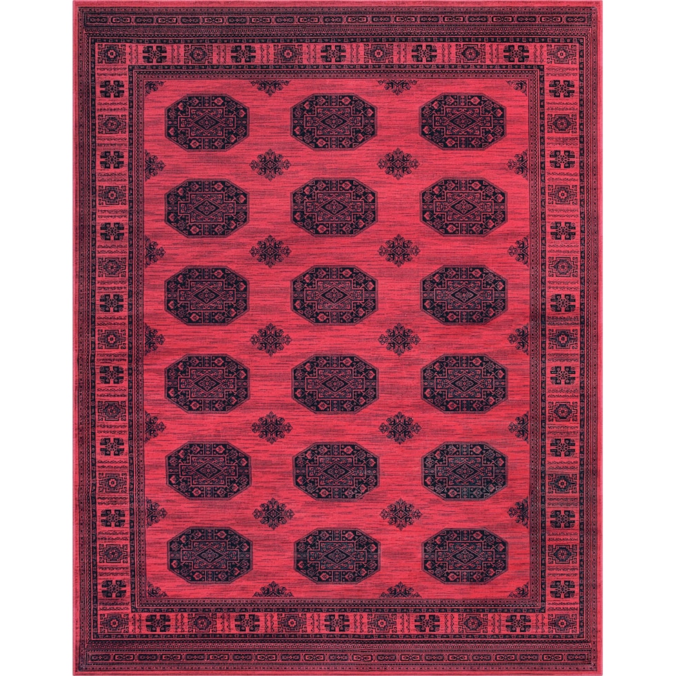 red black rug   