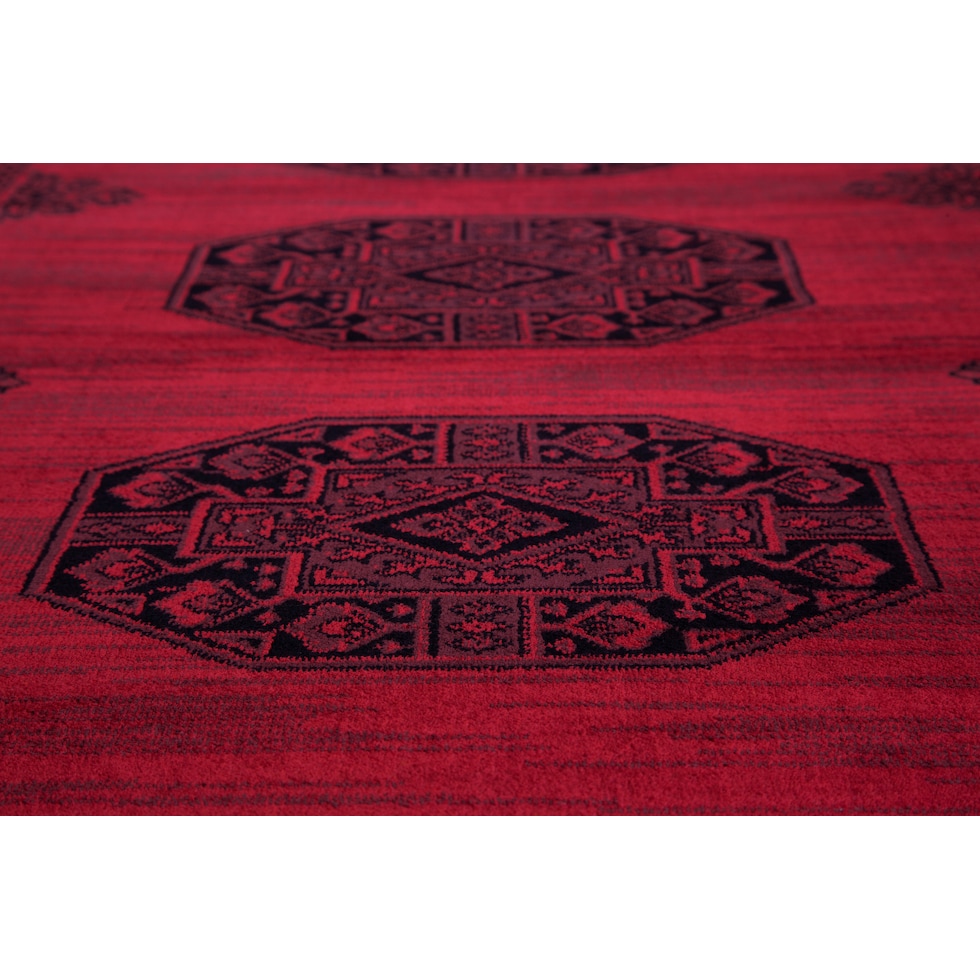 red black rug   