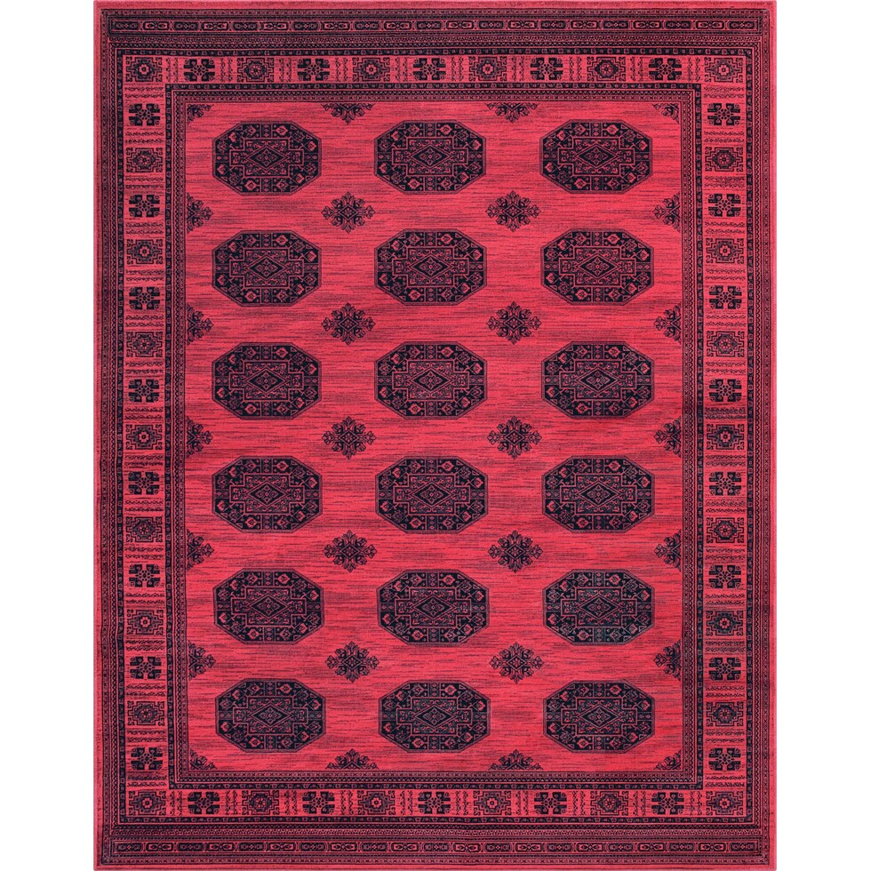 red black rug   