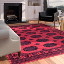 red black rug   