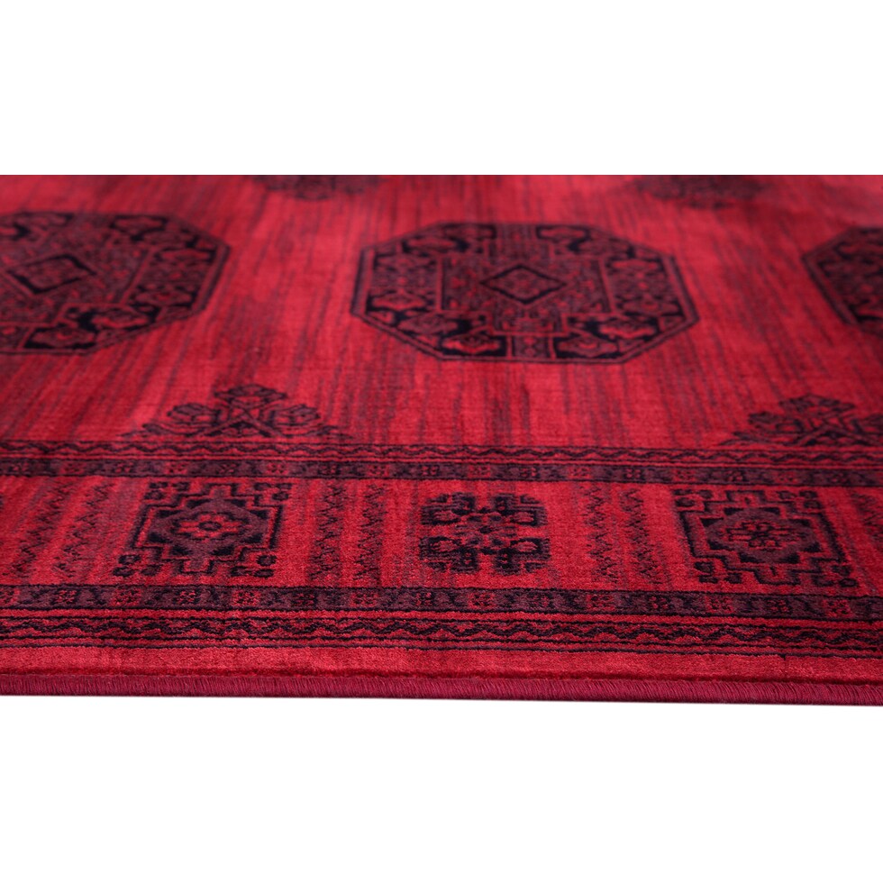 red black rug   