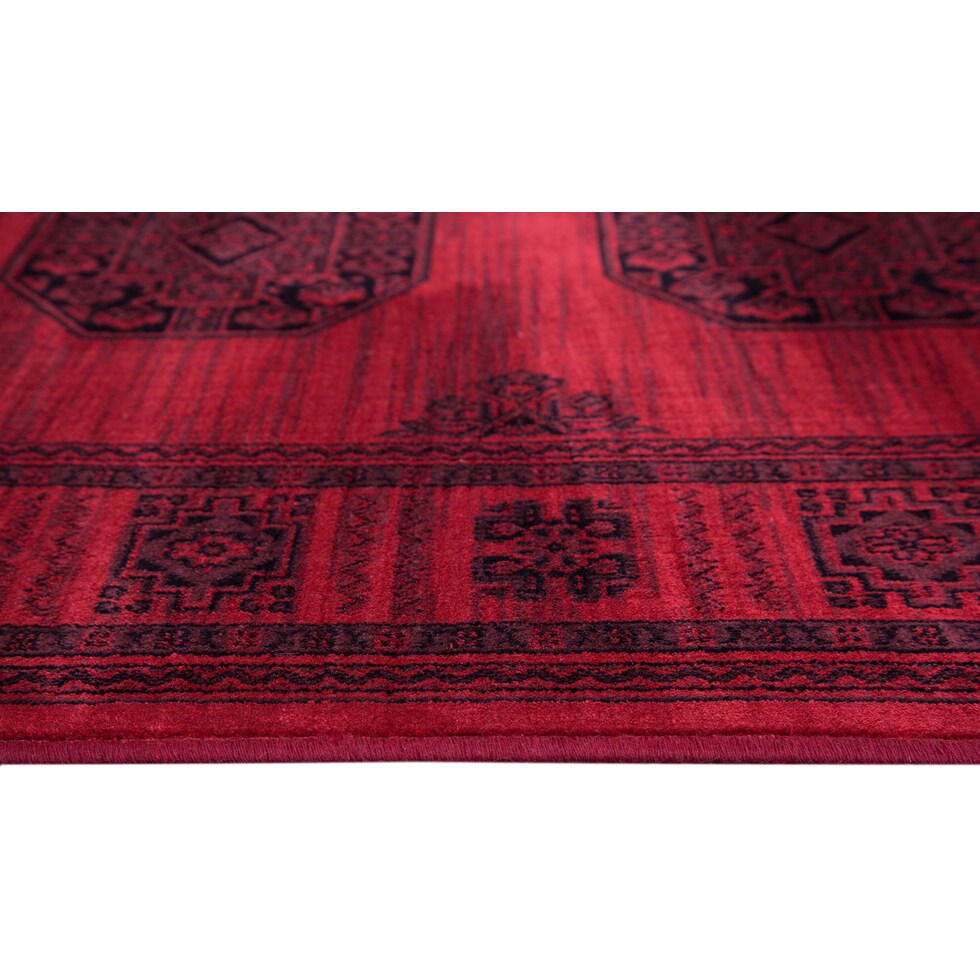 red black rug   