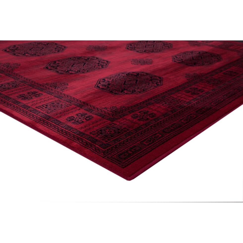 red black rug   