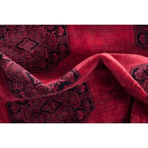 red black rug   