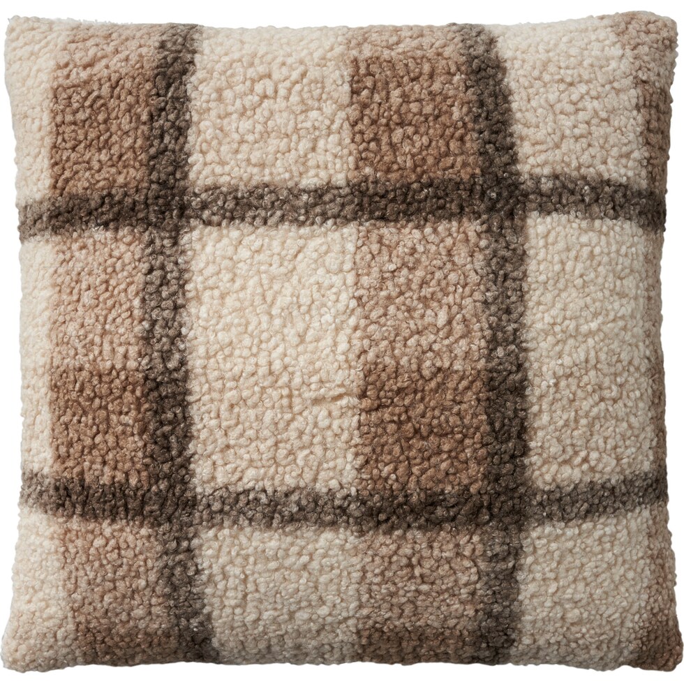 redford light brown accent pillow   