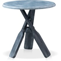reel gray side table   