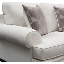 reese white loveseat   