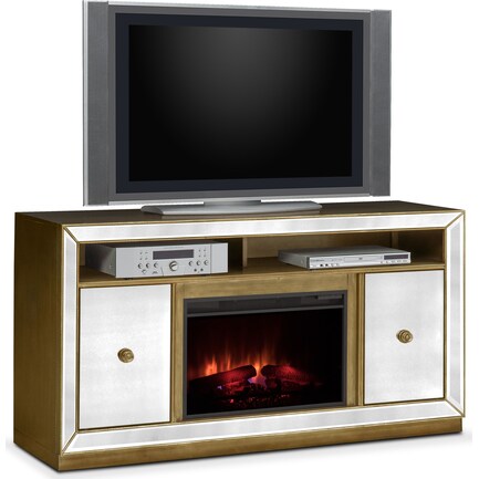 Reflection Traditional Fireplace TV Stand - Mirror