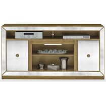 reflection entertainment silver tv console   