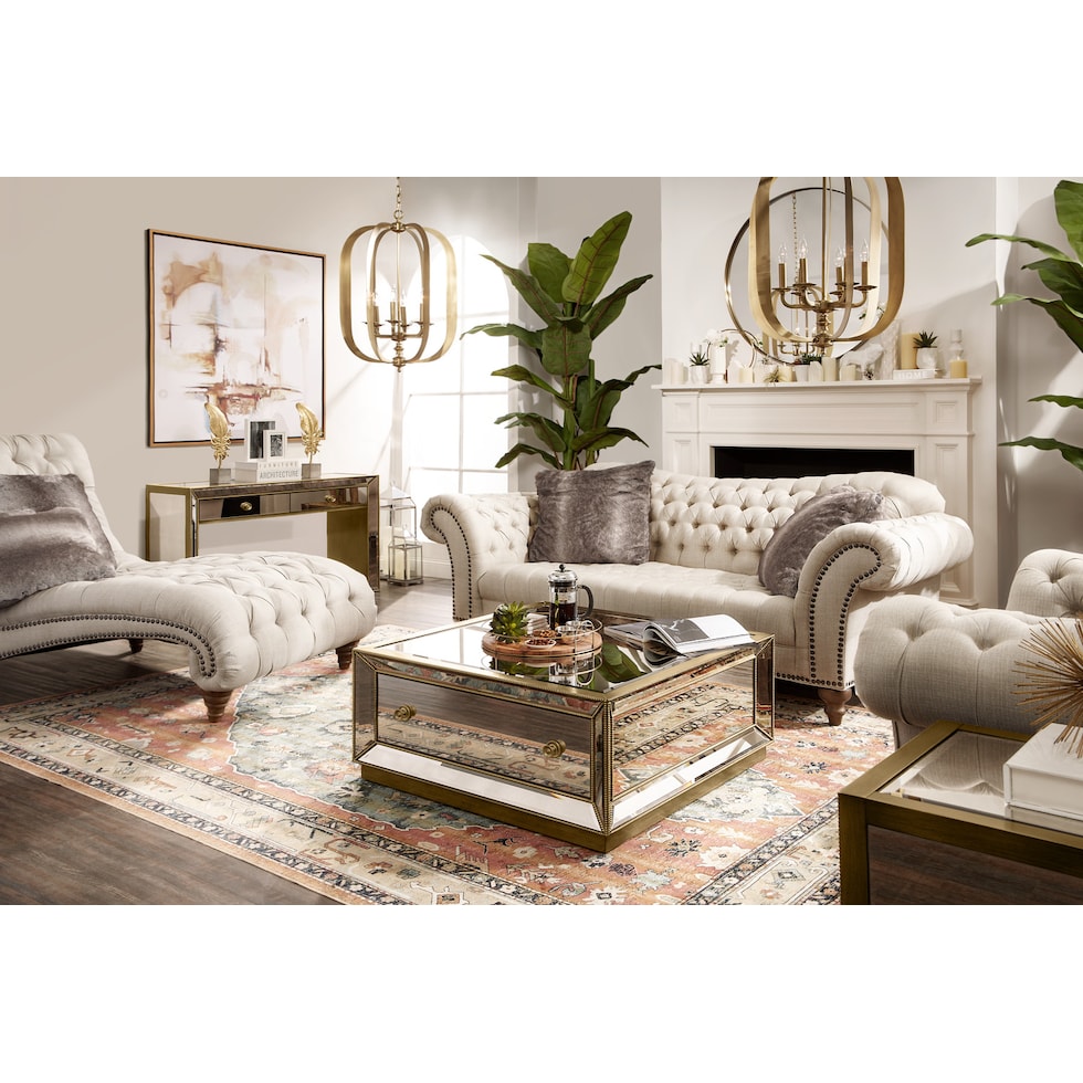 reflection antiqued mirror console table   