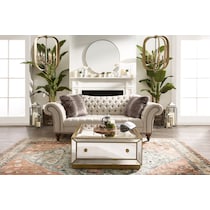 reflection silver coffee table   