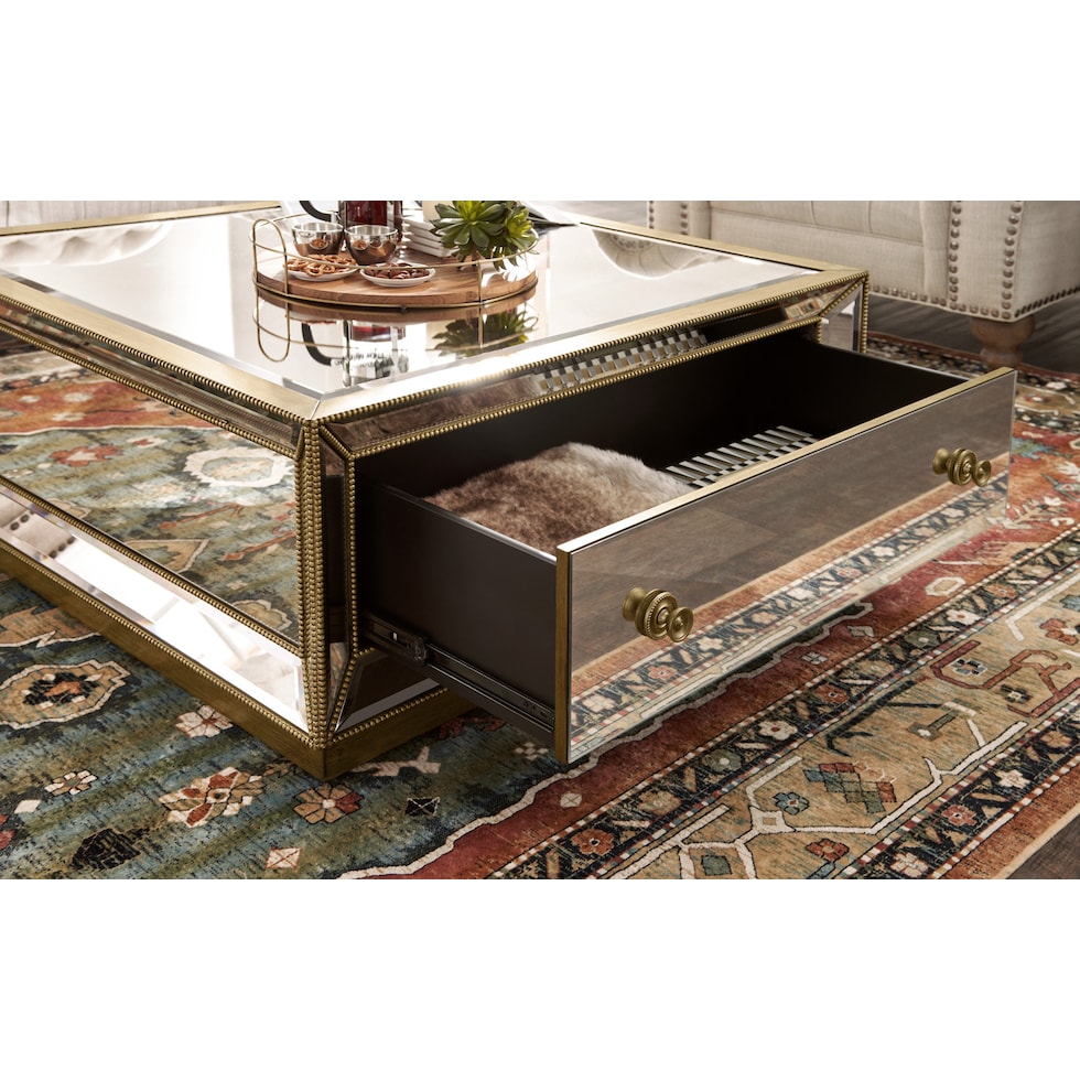 reflection silver coffee table   