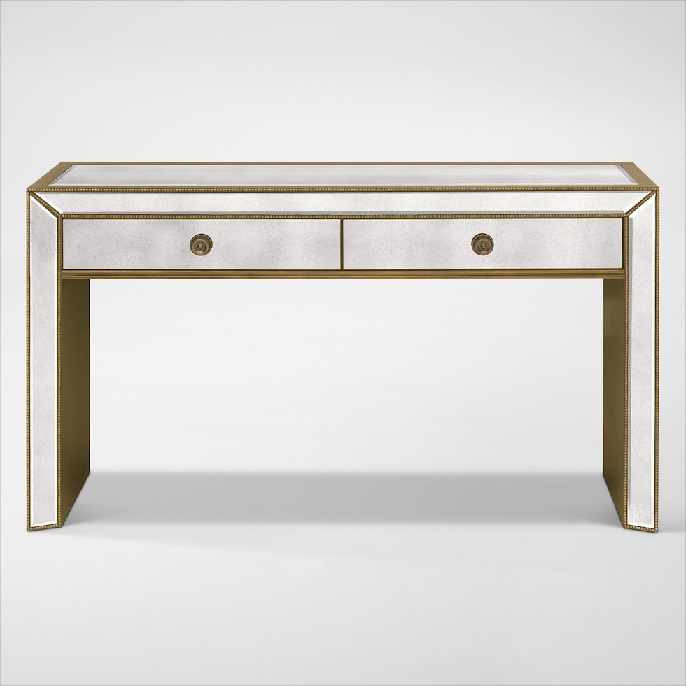reflection silver console table   