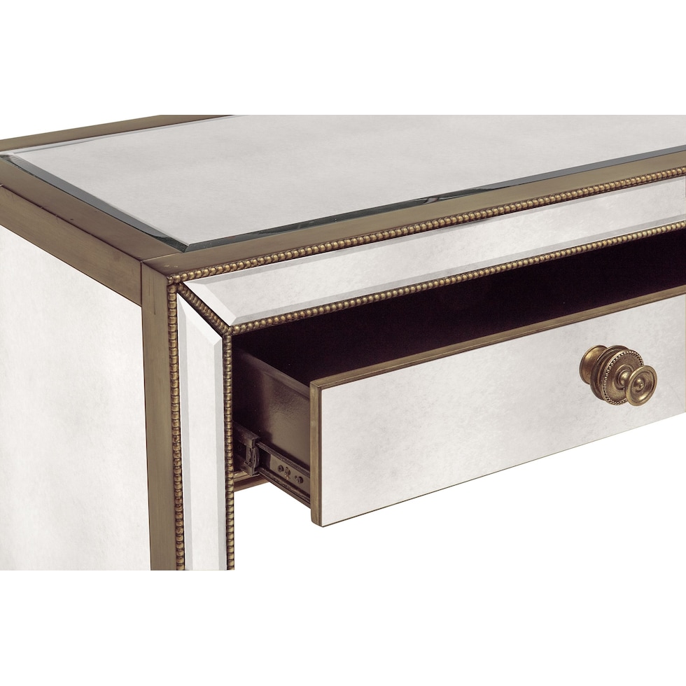 reflection silver console table   