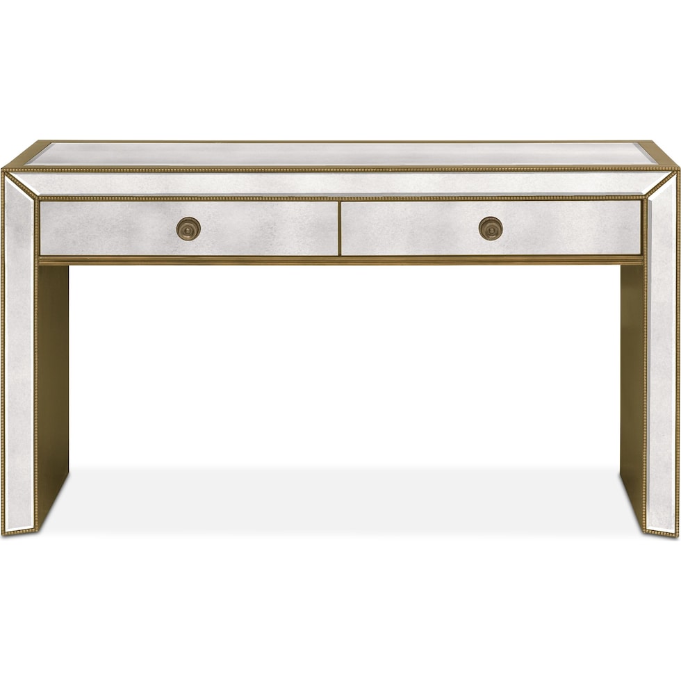 reflection silver console table   
