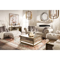 reflection silver console table   