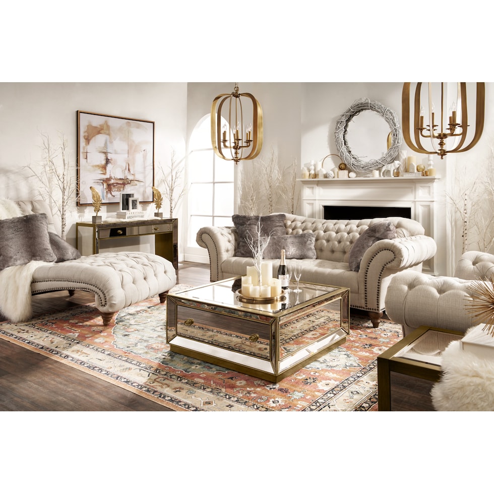 reflection silver console table   