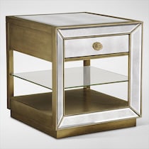 reflection silver end table   