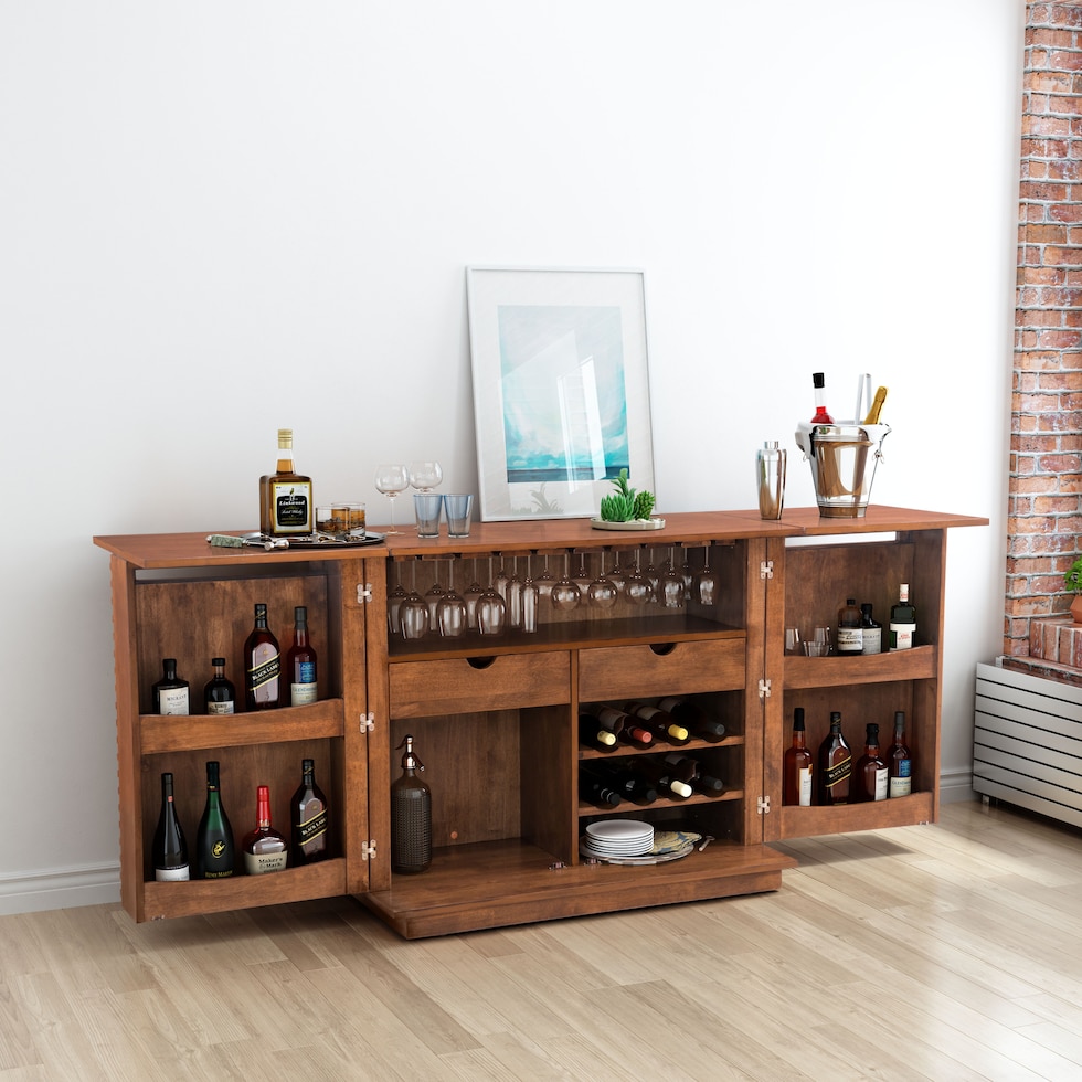 regents dark brown bar cabinet   