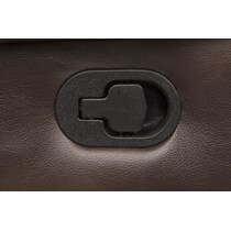 regis dark brown glider recliner   