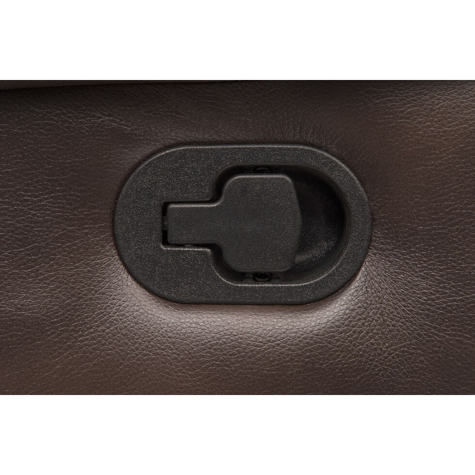 regis dark brown glider recliner   