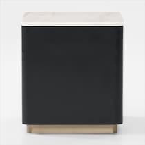 reign white end table   