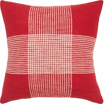 reilley red accent pillow   