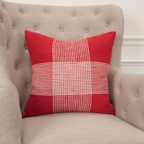 reilley red accent pillow   