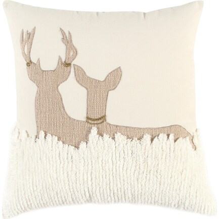 Reindeer 20" X 20" Pillow