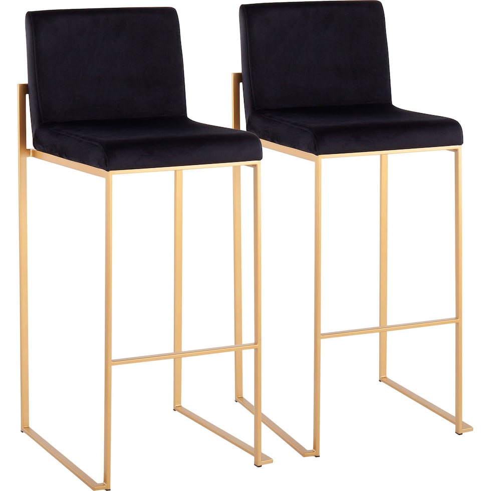 reine black bar stool   