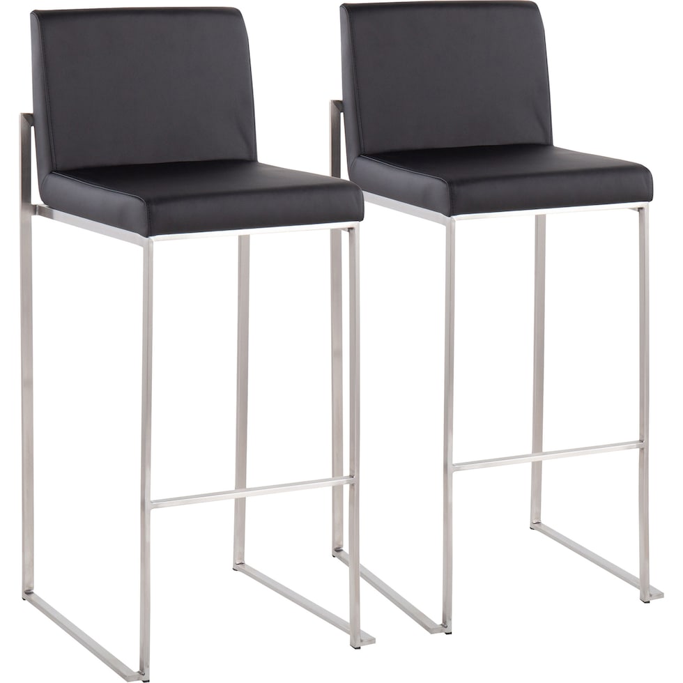 reine black bar stool   