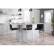 reine black bar stool   