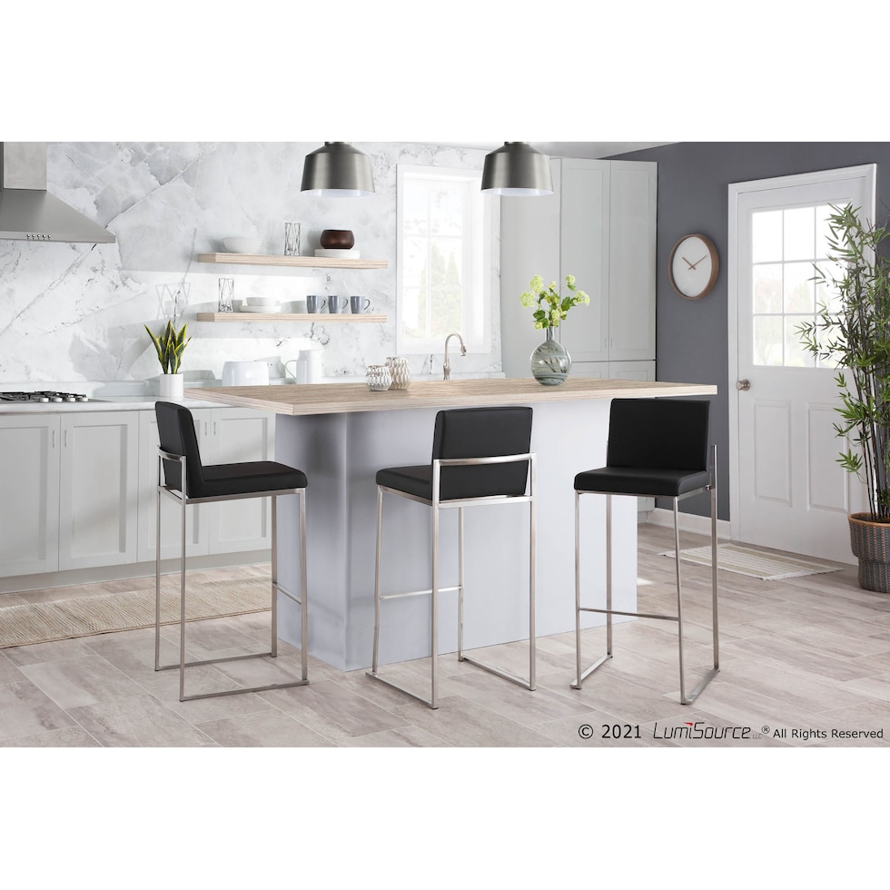 reine black bar stool   