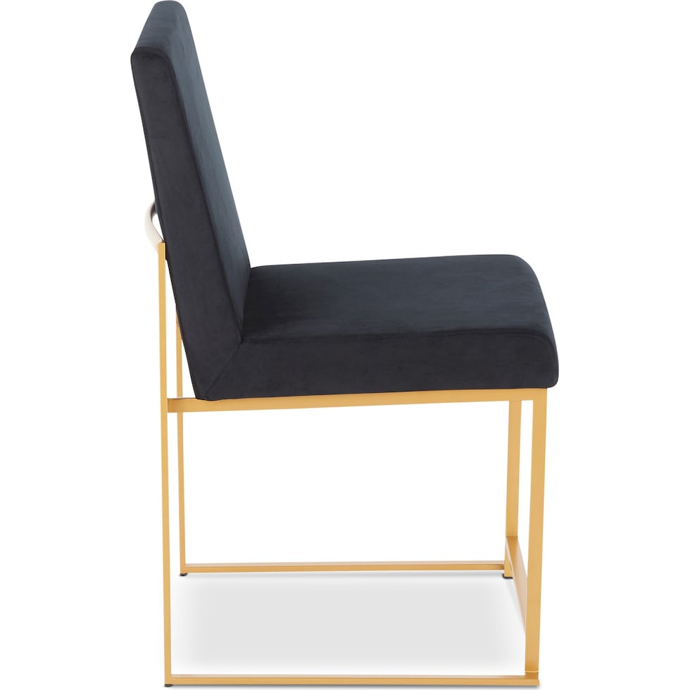 reine black dining chair   