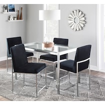 reine black dining chair   