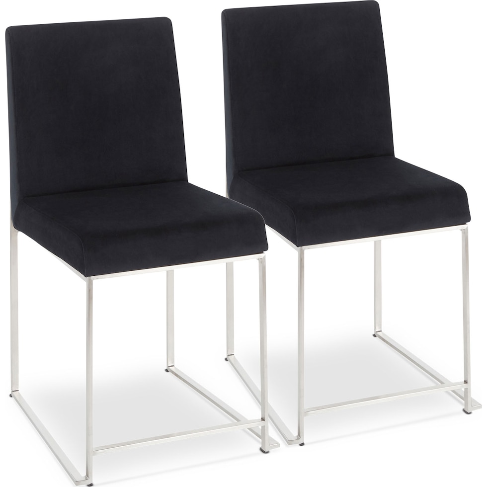reine black dining chair   