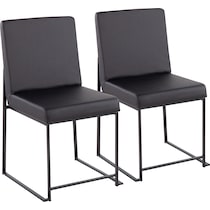 reine black dining chair   