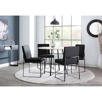reine black dining chair   