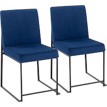 reine blue dining chair   