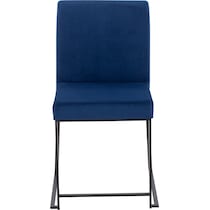 reine blue dining chair   